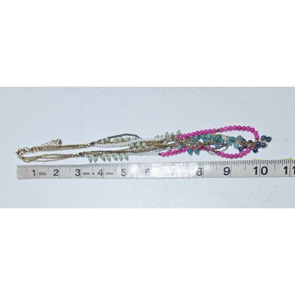 Nakamol Retro Beaded Multi Strand Necklace Layered Chain Fashion Jewelry Women - Picture 6 of 6